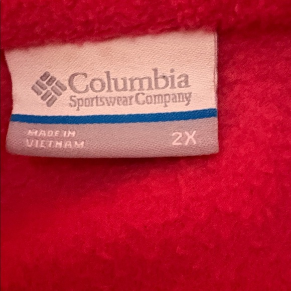 Columbia Vibrant Red Fleece Jacket - Picture 2 of 10